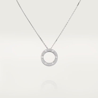 [LOXURA]LOVE NECKLACE 16MM  FULL DIAMOND