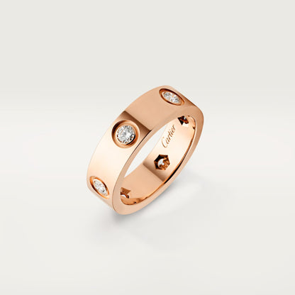 [LOXURA]LOVE 5.5MM 6 DIAMOND RING