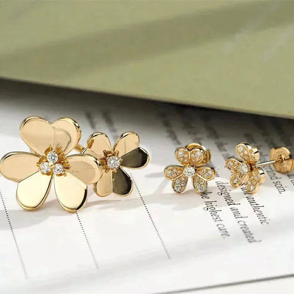 [LOXURA]CLOVER COMOS GOLD DIAMOND RING