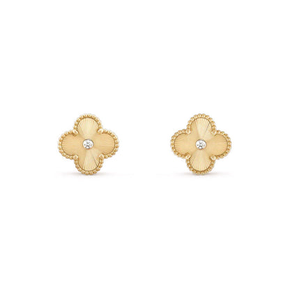 [LOXURA]CLOVER  15MM DIAMOND EARRINGS COLLECTION