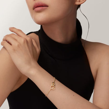[LOXURA]LOVE BRACELET DOUBLE RING