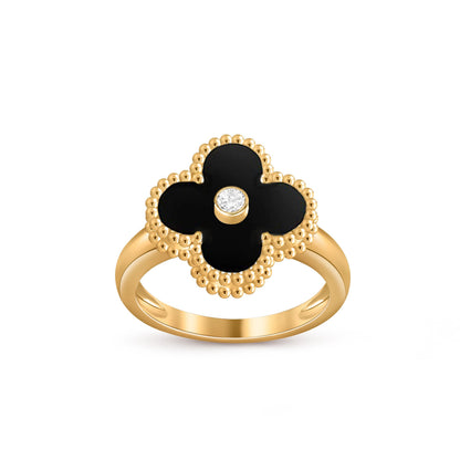 [LOXURA]CLOVER DIAMOND RING GOLD COLLECTION