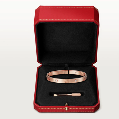 [LOXURA]LOVE BRACELET 6.1MM 4 DIAMONDS