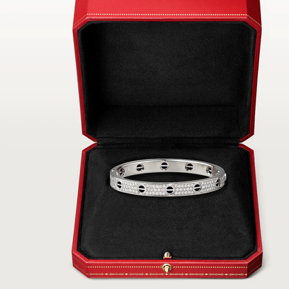 [LOXURA]LOVE BRACELET 6.1MM DIAMOND-PAVED CERAMIC