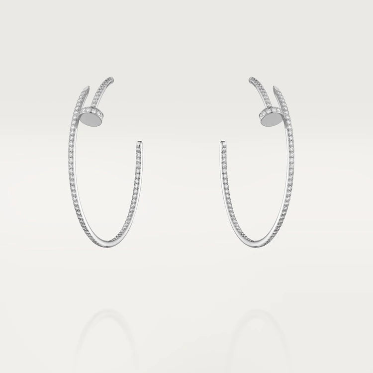[LOXURA]JUSTE EARRINGS FULL DIAMONDS 1.8MM