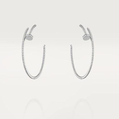 [LOXURA]JUSTE EARRINGS FULL DIAMONDS 1.8MM