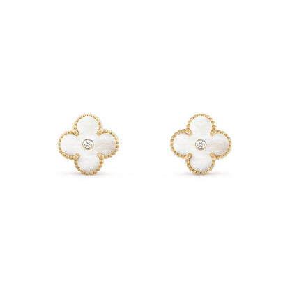 [LOXURA]CLOVER  15MM DIAMOND EARRINGS COLLECTION