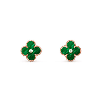 [LOXURA]CLOVER  15MM DIAMOND EARRINGS COLLECTION