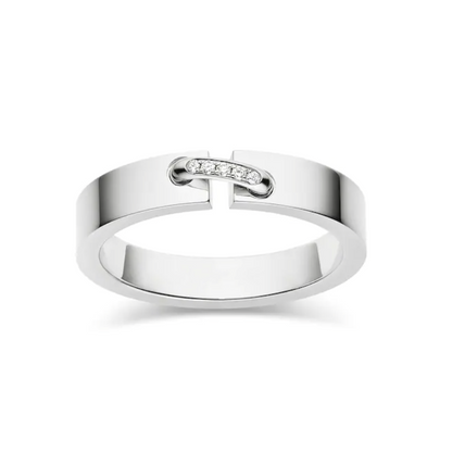 [LOXURA]ALLIANCE LIENS VIDENCE DIAMOND 4MM RING