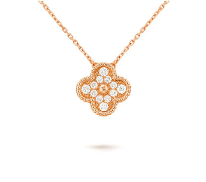 [LOXURA]CLOVER 15MM SINGLE FLOWER NECKLACE COLLECTION