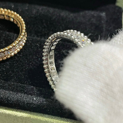 [LOXURA]PERLEE DIAMOND SILVER RING