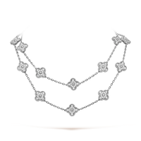 [LOXURA]CLOVER 20 MOTIFS DIAMOND SILVER