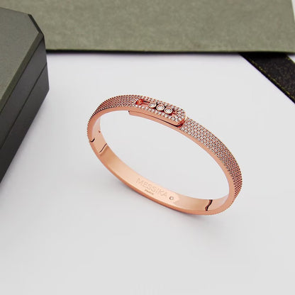 [LOXURA]Move Noa Full Pavé Diamond Bangle Bracelet