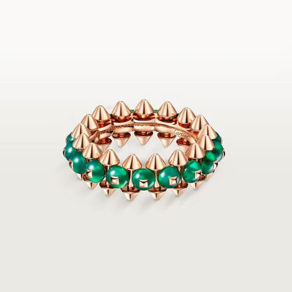 [LOXURA]CLASH 7.9MM AGATE CHALCEDONY RING