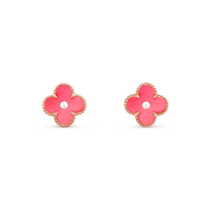[LOXURA]CLOVER  15MM DIAMOND EARRINGS COLLECTION