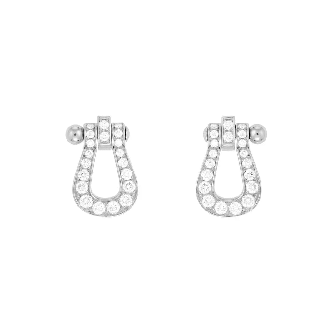[LOXURA]FORCE 10 FULL DIAMOND STUD EARRINGS MINI MODEL