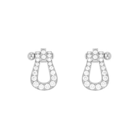 [LOXURA]FORCE 10 FULL DIAMOND STUD EARRINGS MINI MODEL