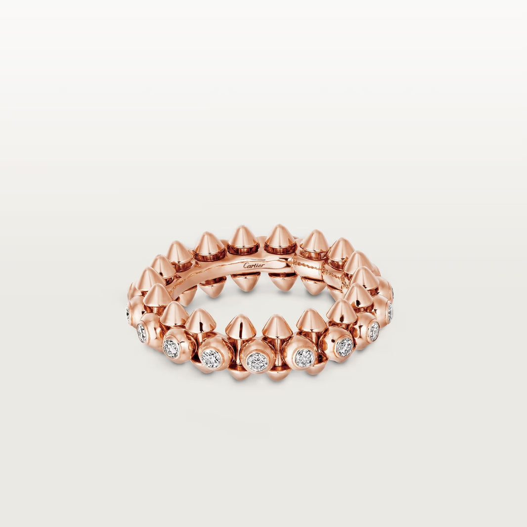 [LOXURA]CLASH 6.8MM DIAMOND MEDIUM RING