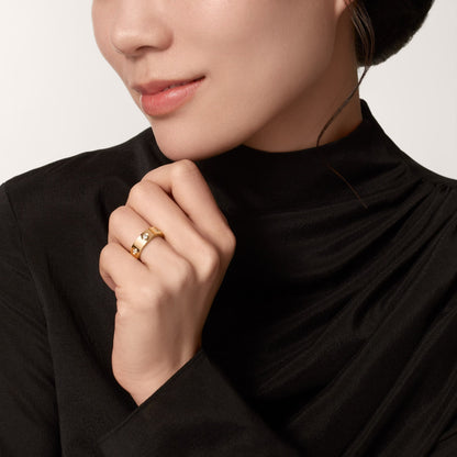 [LOXURA]LOVE 5.5MM 6 DIAMOND RING