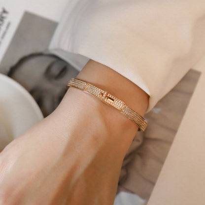 [LOXURA]KELLY BRACELET DIAMOND PAVED
