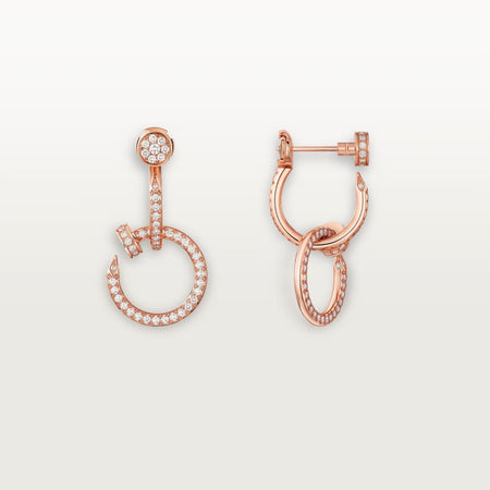 [LOXURA]JUSTE FULL DIAMOND DOUBLE EARRINGS