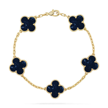 [LOXURA]CLOVER 5 MOTIF PIETERSITE BRACELET COLLECTION