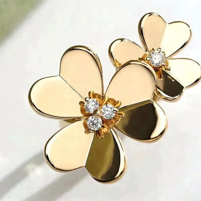 [LOXURA]CLOVER COMOS GOLD DIAMOND RING