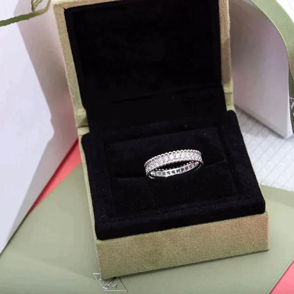 [LOXURA]PERLEE DIAMOND SILVER RING