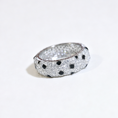 [LOXURA]PANTHERE SPOTTED FULL DIAMOND RING