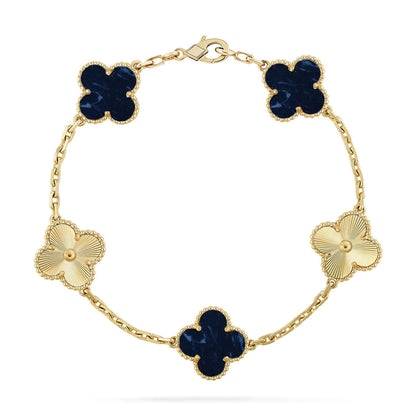 [LOXURA]CLOVER 5 MOTIF PIETERSITE BRACELET COLLECTION