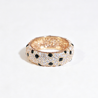 [LOXURA]PANTHERE SPOTTED FULL DIAMOND RING