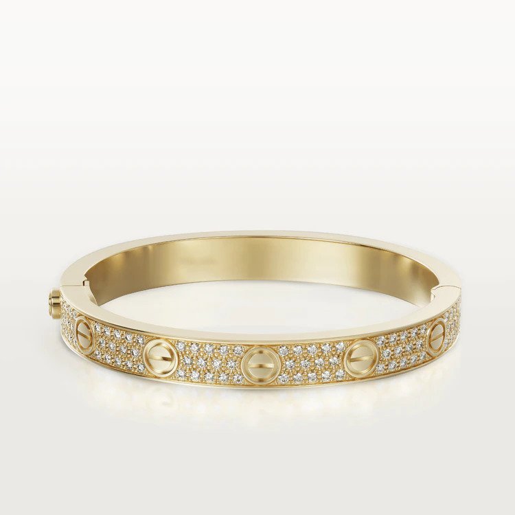 [LOXURA]LOVE BRACELET 6.1MM DIAMOND-PAVED