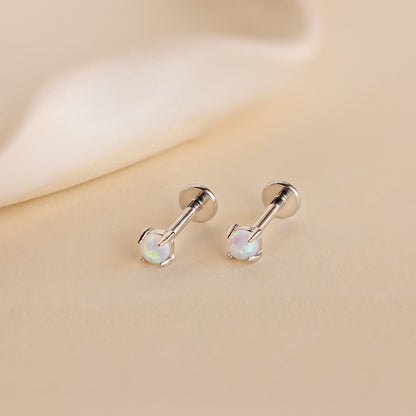 Opal Flat Back Studs