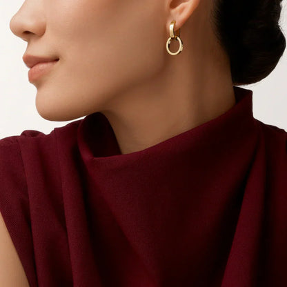 [LOXURA]LOVE 3.3MM DANGLE EARRINGS