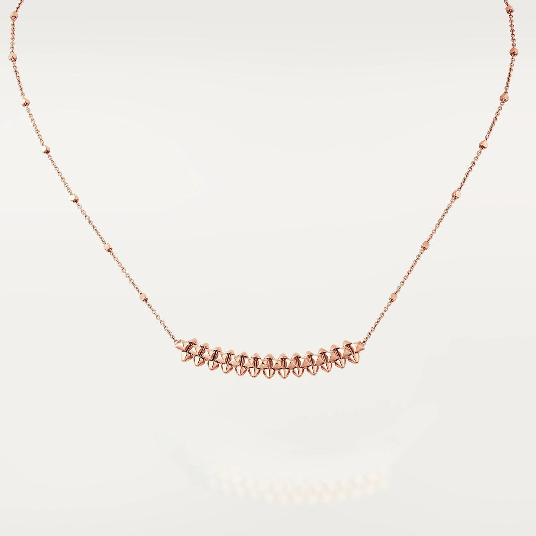 [LOXURA]CLASH PINK GOLD NECKLACE