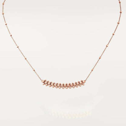 [LOXURA]CLASH PINK GOLD NECKLACE