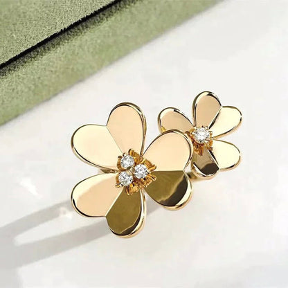 [LOXURA]CLOVER COMOS GOLD DIAMOND RING