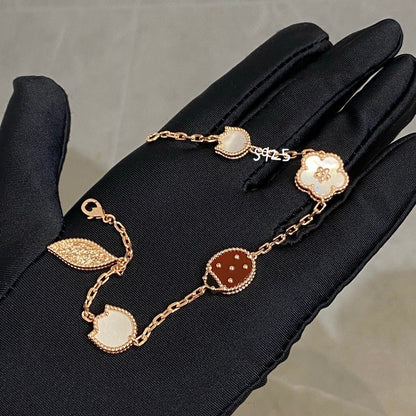 [LOXURA]LUCKY SPRING 5 MOTIF BRACELET