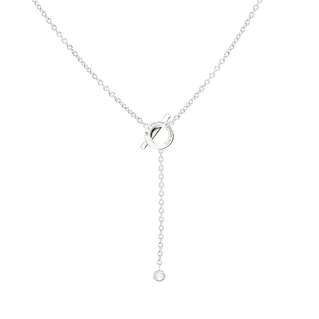 [LOXURA]FINESSE SILVER DIAMOND NECKLACE