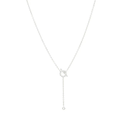 [LOXURA]FINESSE SILVER DIAMOND NECKLACE
