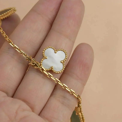 [LOXURA]LUCKY SPRING 5 MOTIF GOLD BRACELET