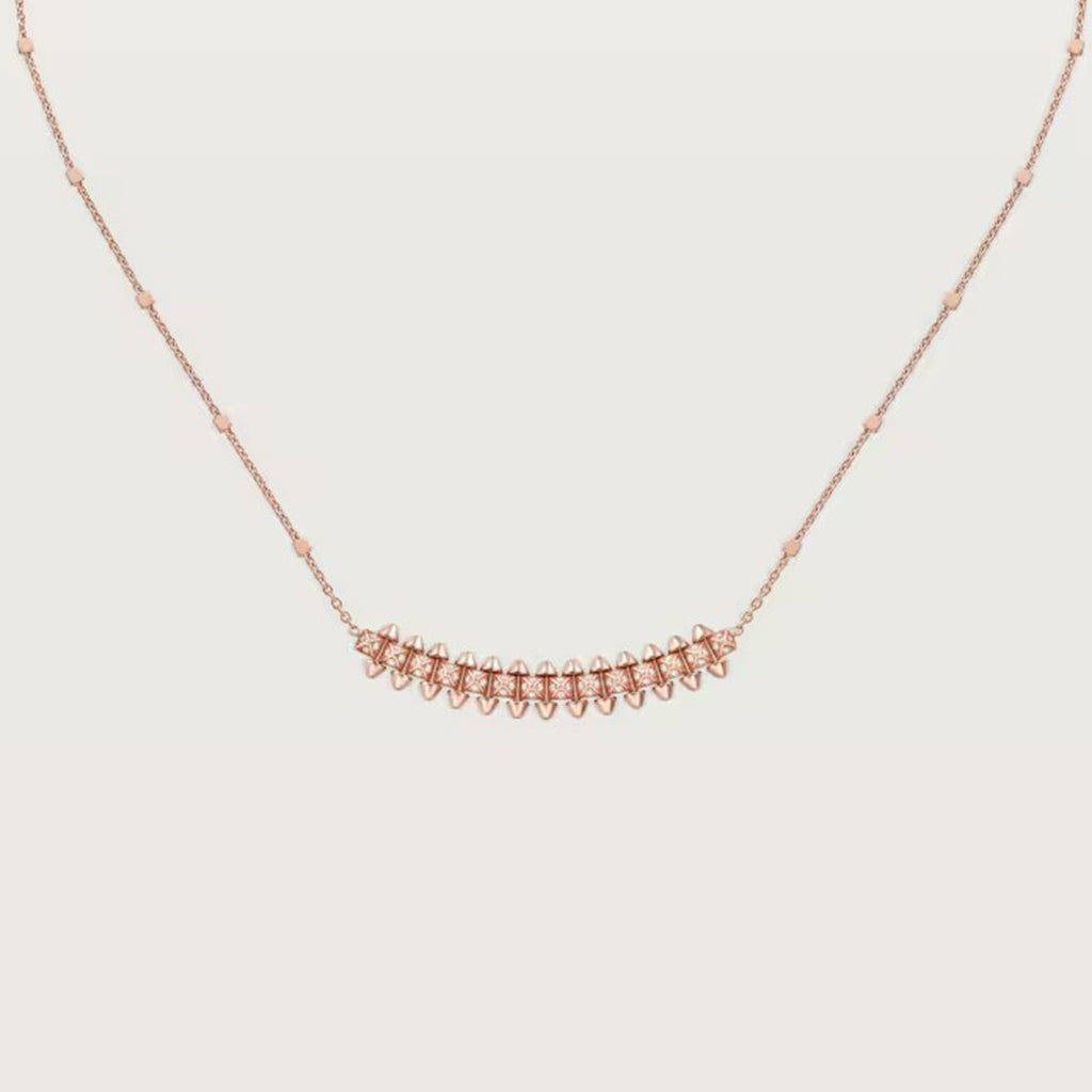 [LOXURA]CLASH  SMALL FULL DIAMOND NECKLACE