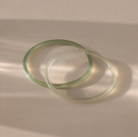 Thin Jade Bangle Set
