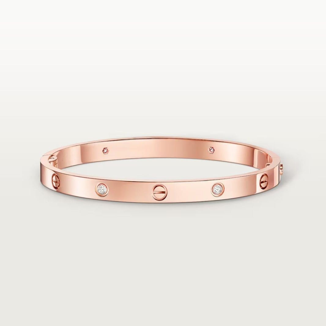 [LOXURA]LOVE BRACELET 4.8MM 4 DIAMONDS
