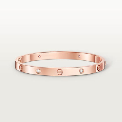 [LOXURA]LOVE BRACELET 4.8MM 4 DIAMONDS