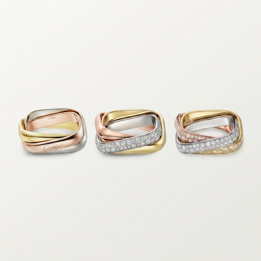 [LOXURA]TRINITY 3.5MM CUSHION RING COLLECTION
