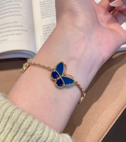 [LOXURA]LUCKY SPRING BUTTERFLY 5 MOTIF BRACELET