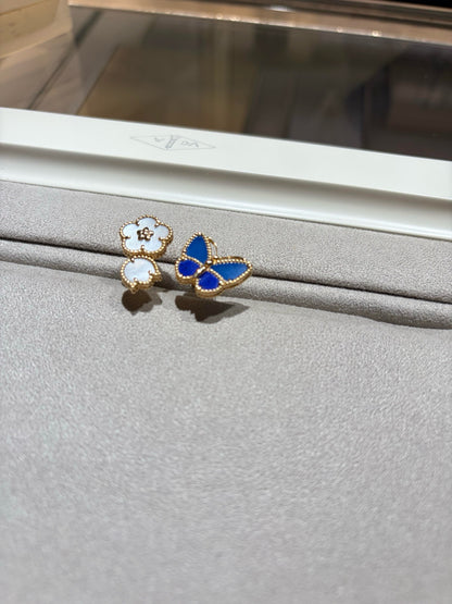 [LOXURA]LUCKY SPRING BUTTERFLY OPEN-FACE RINGS