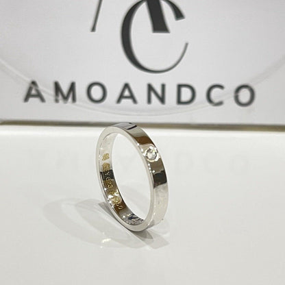 [LOXURA]LOVE RING 4MM 1 DIAMOND