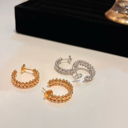 [LOXURA]CLASH SMALL HOOP EARRINGS